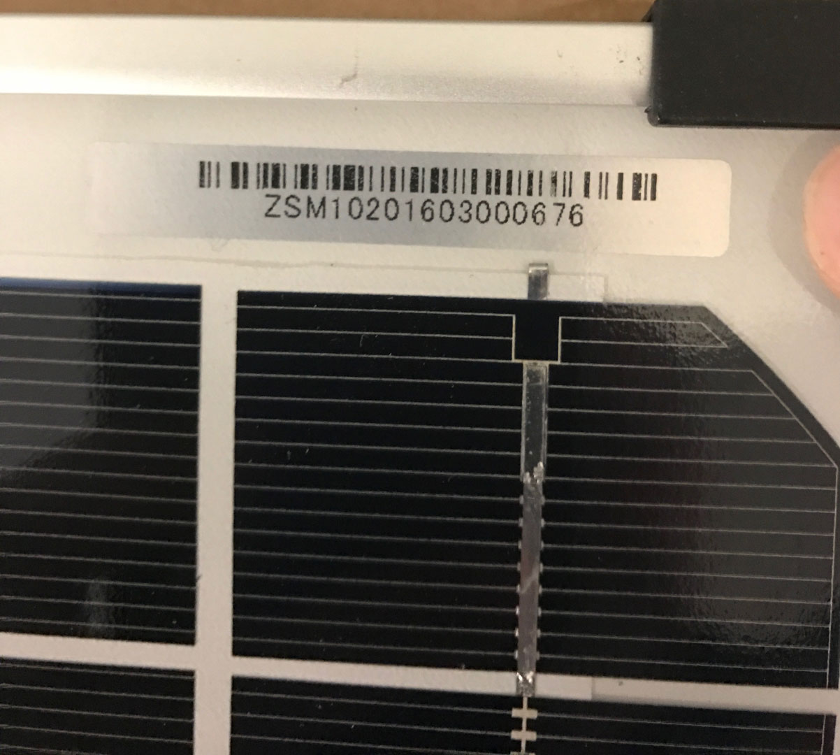 Serial Number Locations for Registration of Warranty